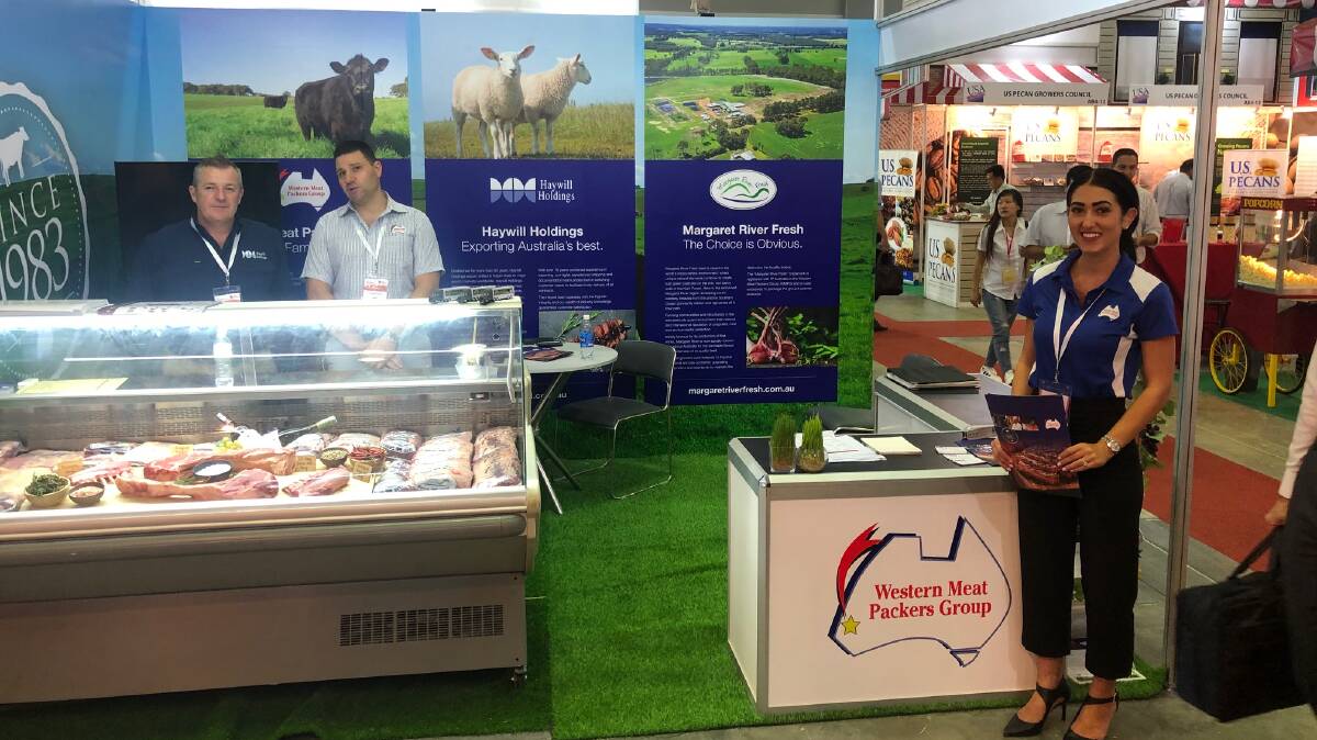 Western Meat Packers Group display booth at 2019 Food and Hotel Vietnam.