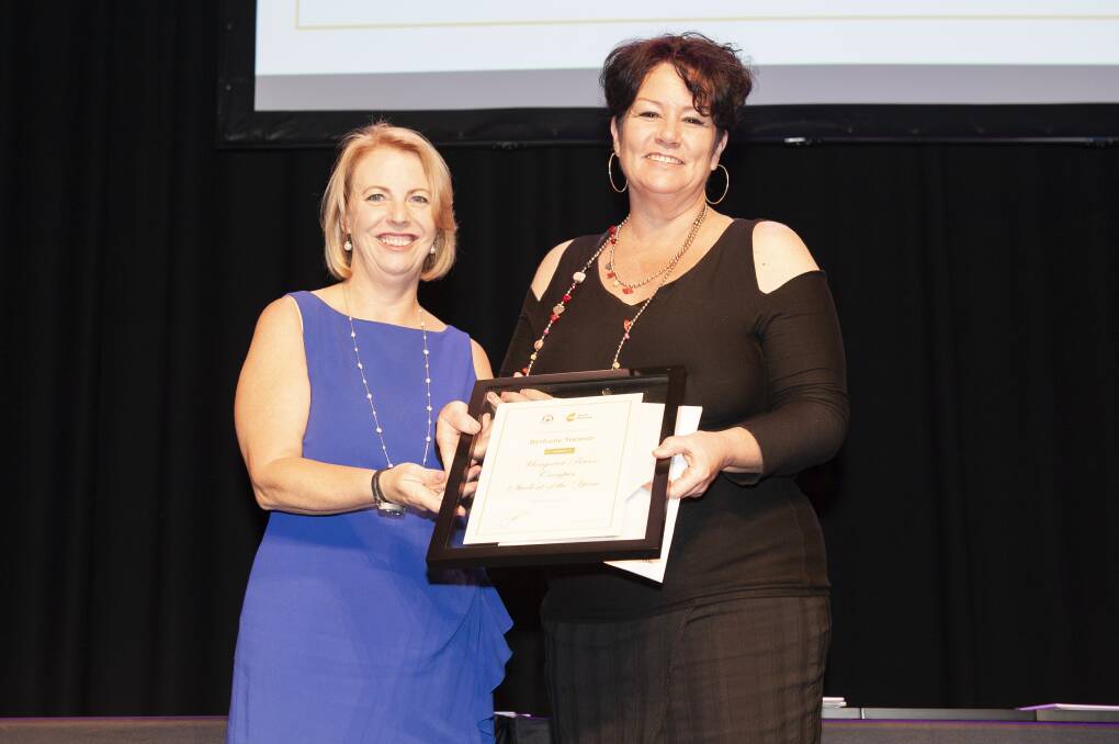 Margaret River Campus Manager Judith Reynolds (left) with Margaret River Student of the Year, Bethany Treanor.