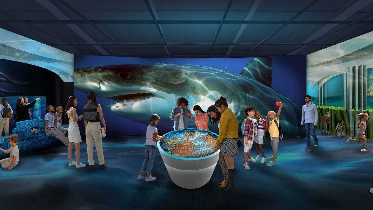 The new Marine Discovery Centre will open in July, offering a new perspective for visitors to the Busselton Jetty. Image supplied. 