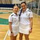Busselton's Maizie Brown (left) is one of only two regional umpires to make the Western Australia Netball League (WANL) squad in 2024. Picture supplied. 
