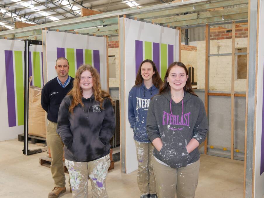 In an Australian first South Regional TAFE held a VETiS Painting and Decorating WorldSkills competition. These students took out the top prizes: Ella Cull (Gold) Cape Naturaliste College, Danielle Shenstone (Silver) Margaret River Senior High School, Alyssa Richardson (Bronze) Cape Naturaliste College. They were supported by painting and decorating lecturer Lucas Cavuoto.
