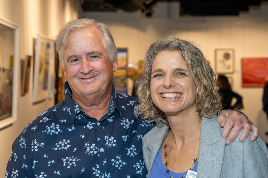 Michael Wise and Tracey Muir at the Visual Stories event. 